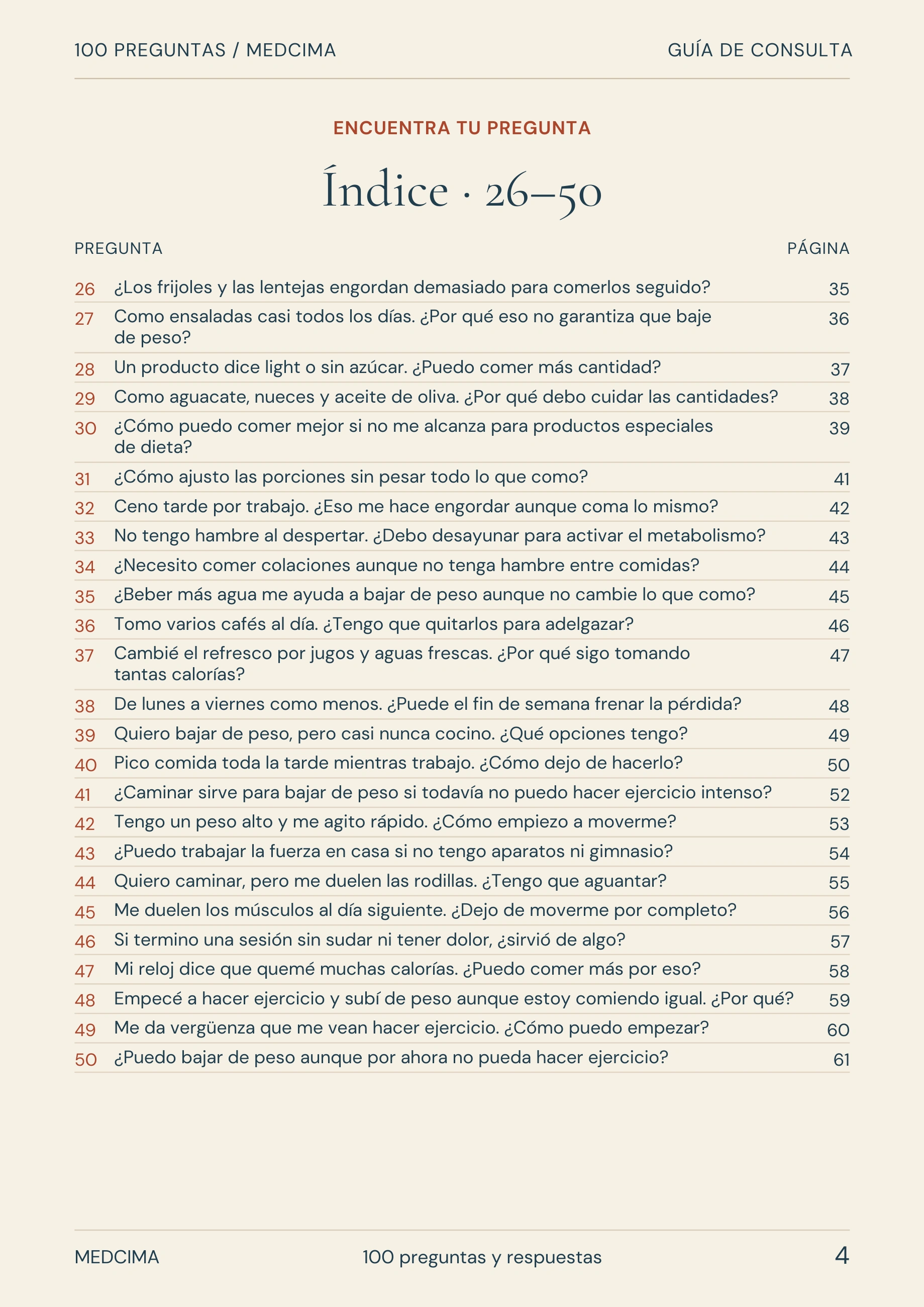 Página 4: Índice