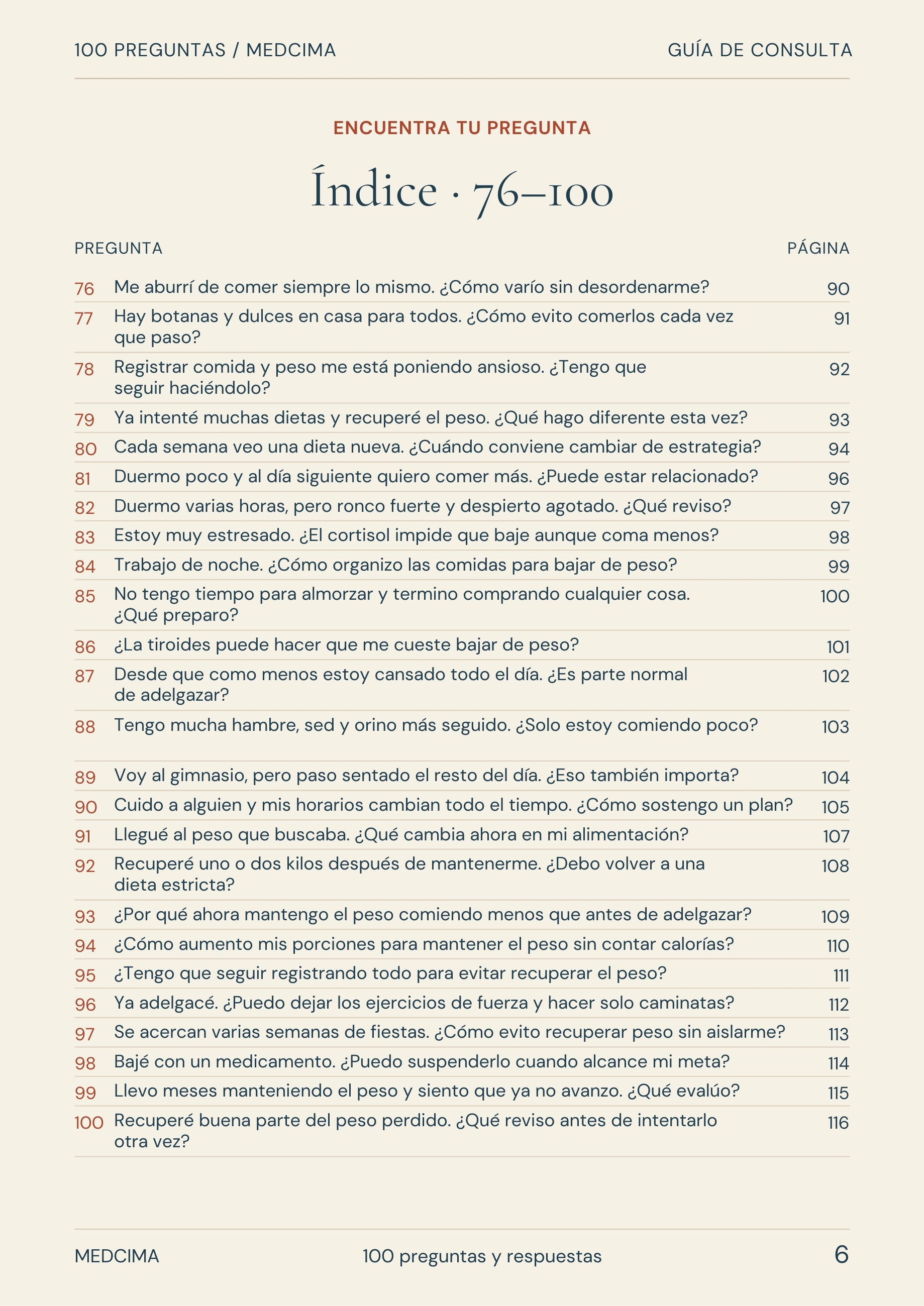 Página 6: Índice