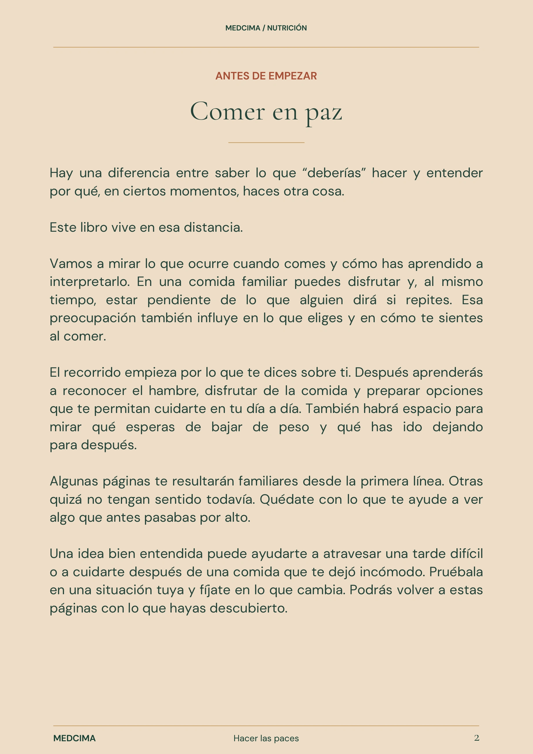 Página 2: Antes de empezar